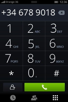 Клавиатура набора номера Firefox OS