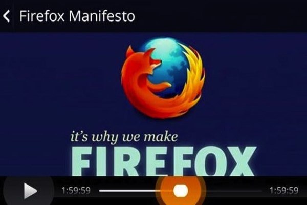 Проигрыватель видео Firefox OS